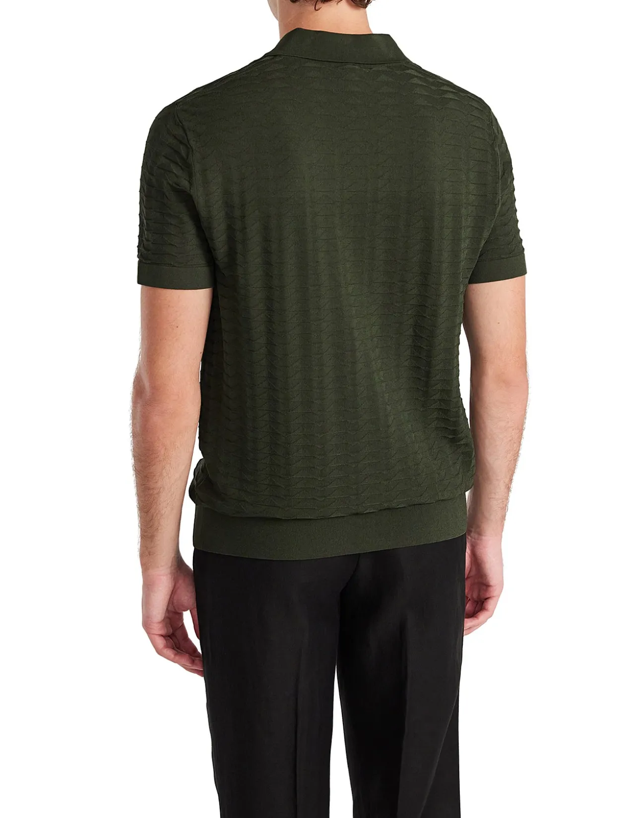 TRIANGLE KNIT POLO