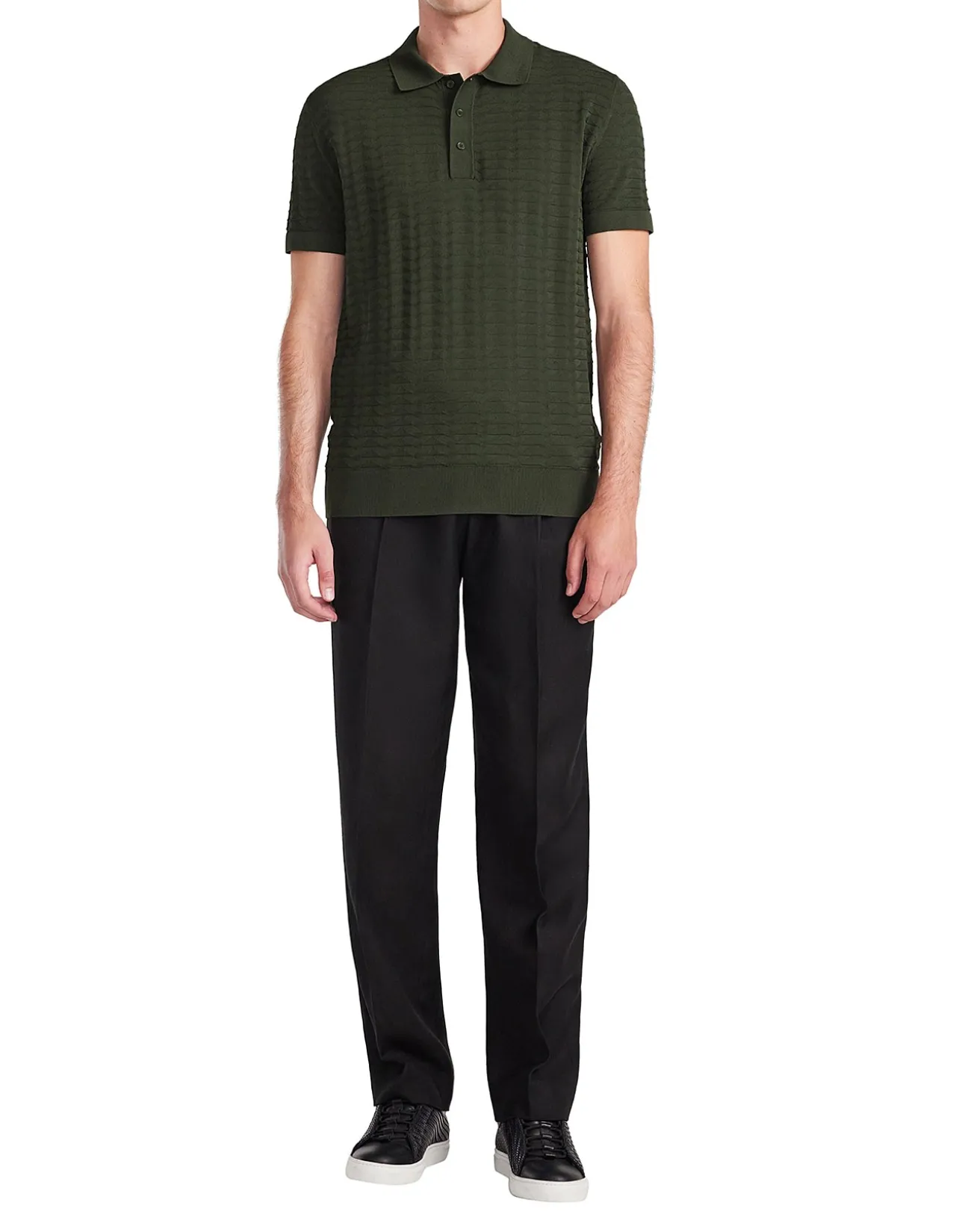 TRIANGLE KNIT POLO