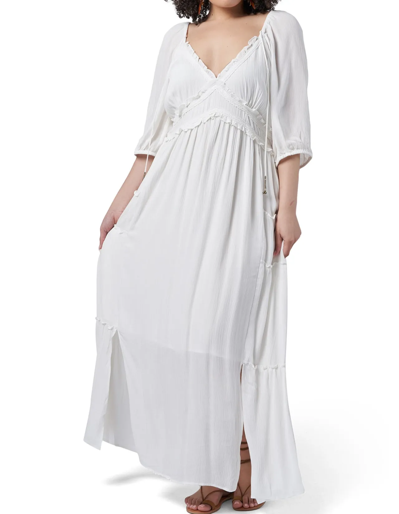 Tropez Maxi Dress with Lace Detailing