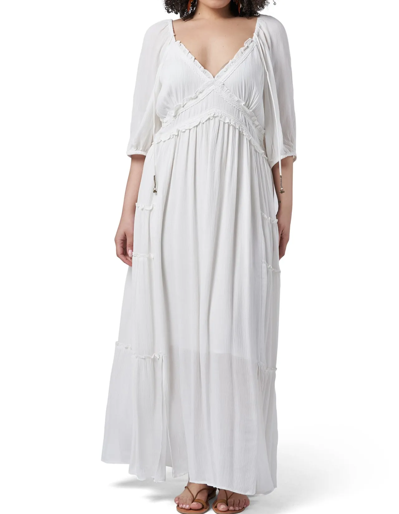 Tropez Maxi Dress with Lace Detailing