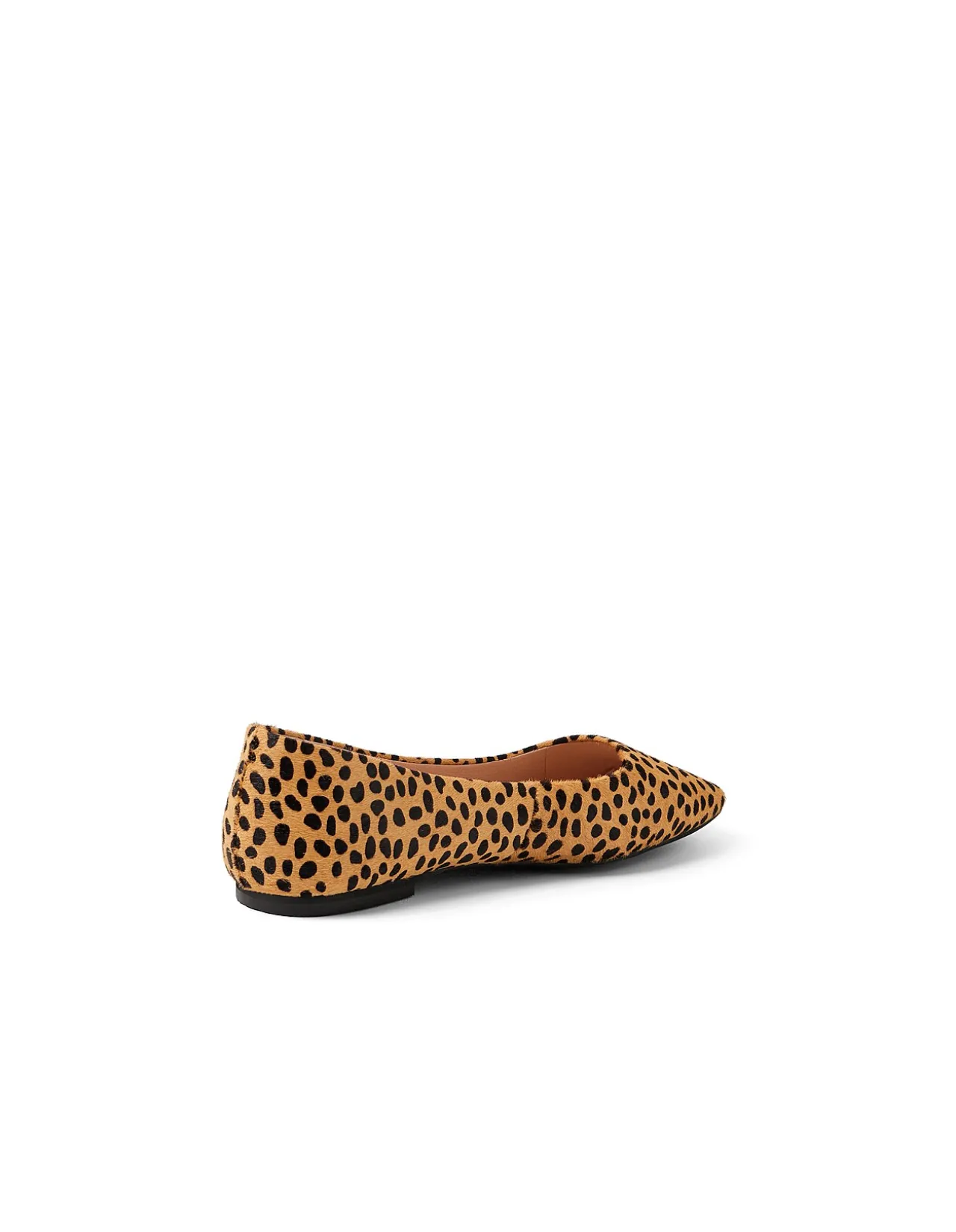 Truly Leopard Pony Square Toe Ballet Flats