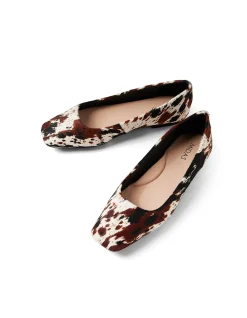 Truly Square Toe Animal Ballet Flats