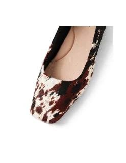 Truly Square Toe Animal Ballet Flats
