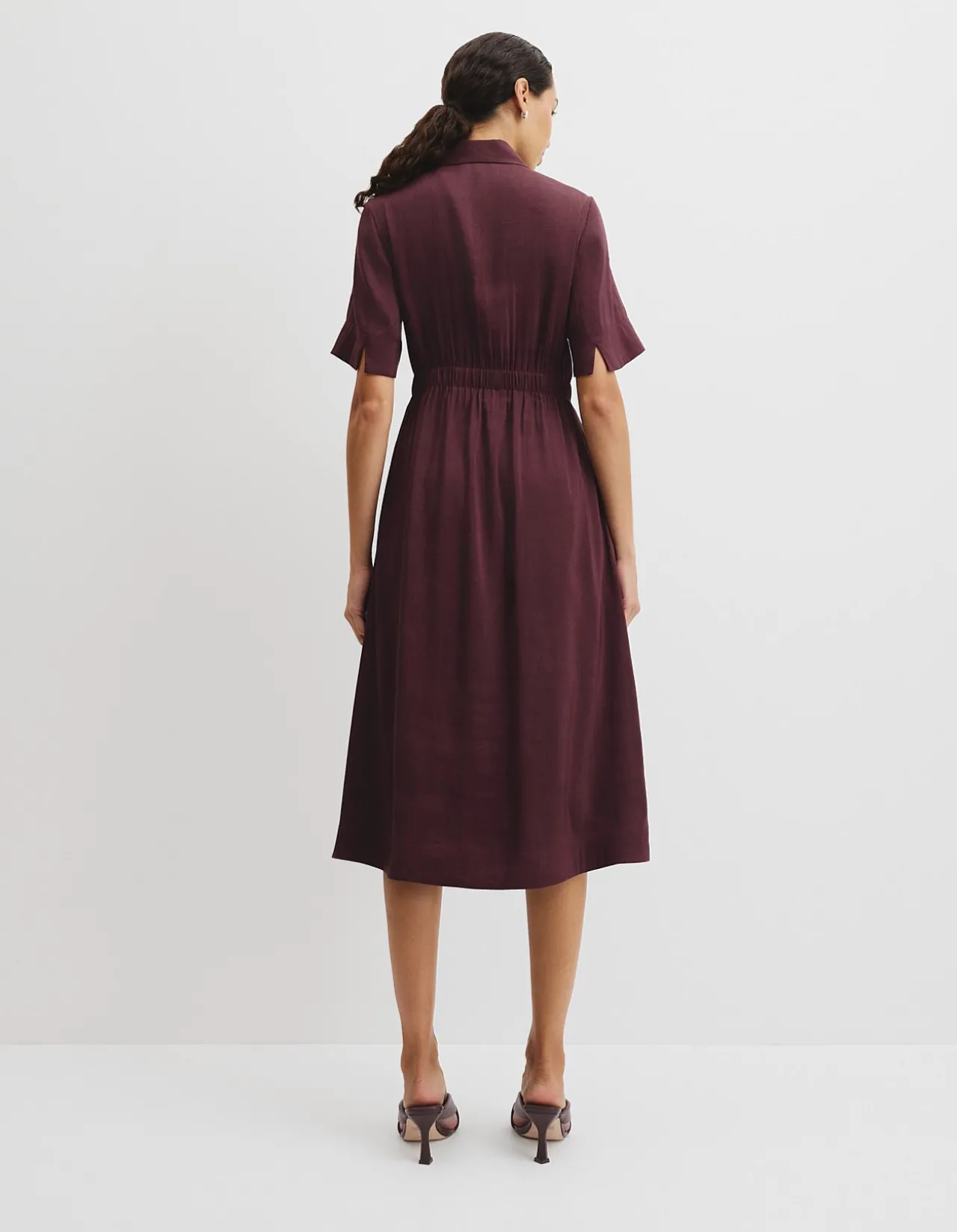 Tuck Detail Shirt Dress