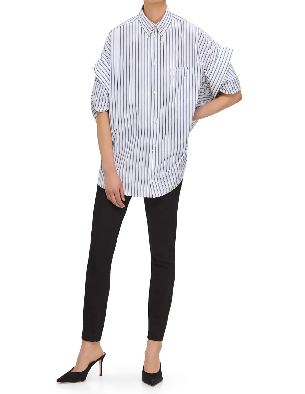 TUCKED SLEEVE SHIRT