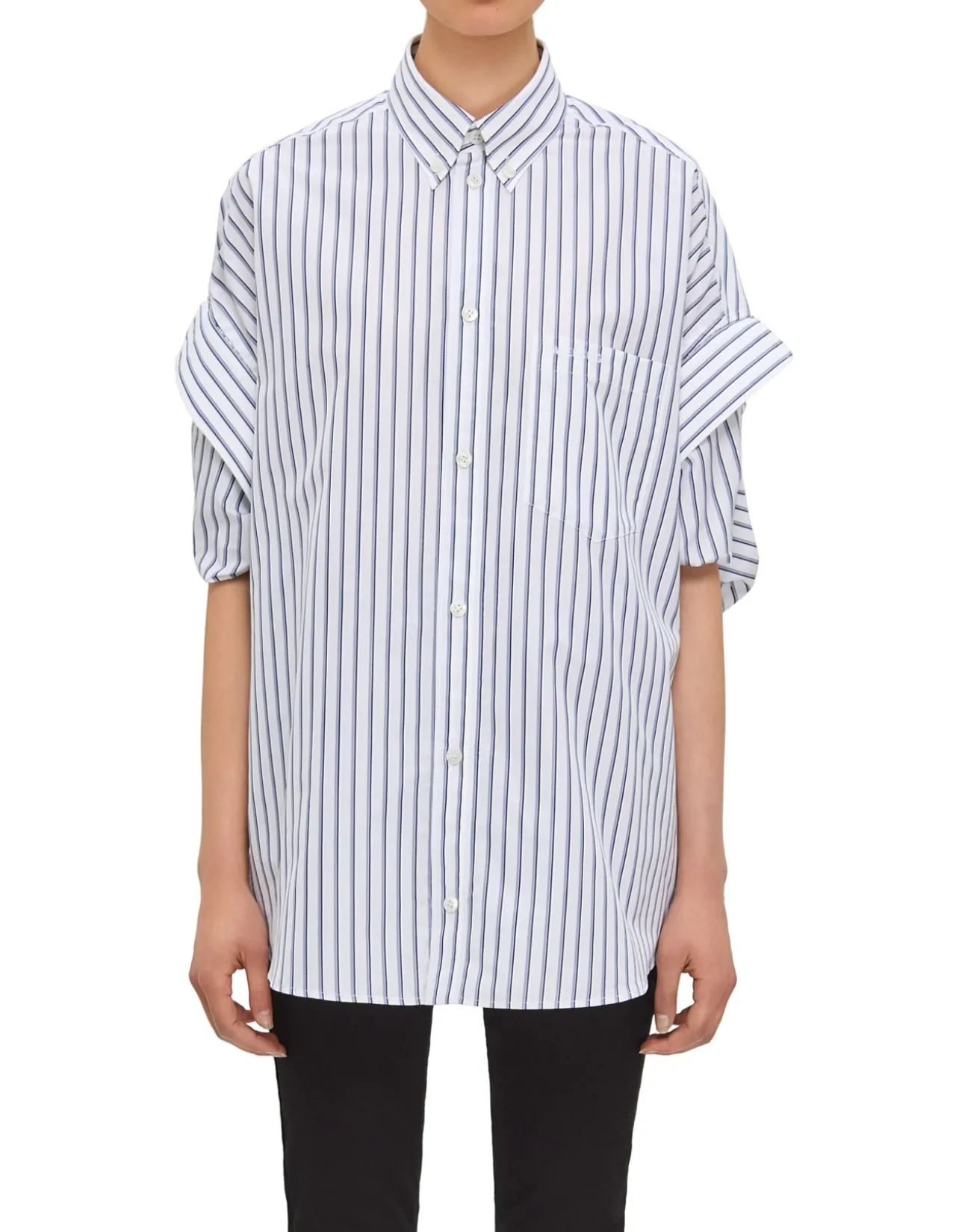 TUCKED SLEEVE SHIRT