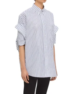 TUCKED SLEEVE SHIRT
