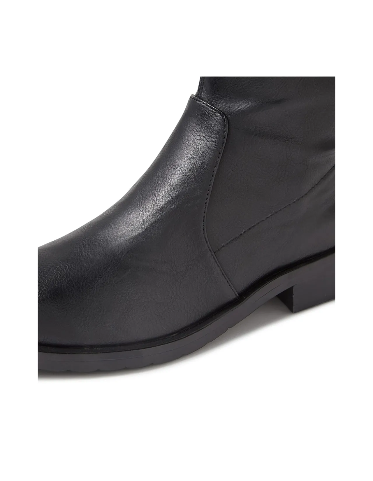 Turelia Black Stretch Ankle Boots