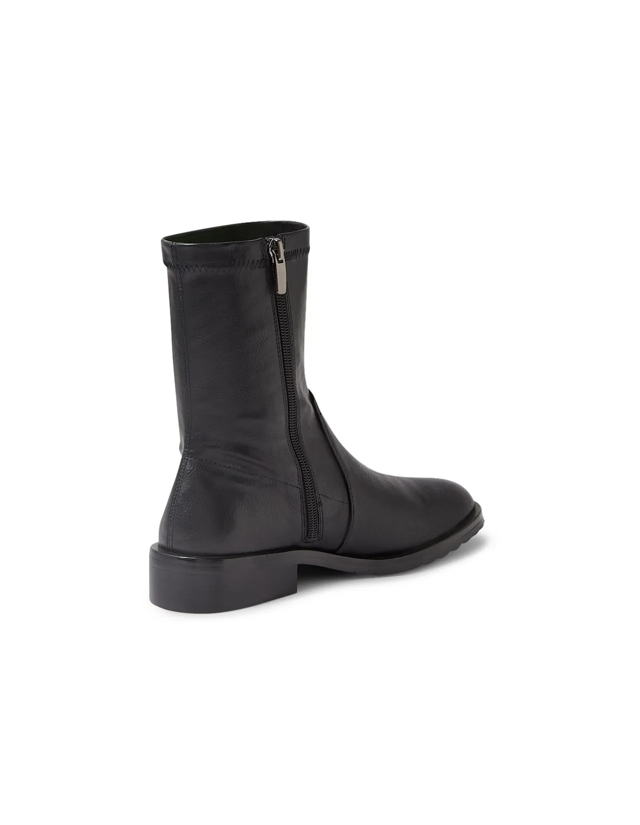 Turelia Black Stretch Ankle Boots