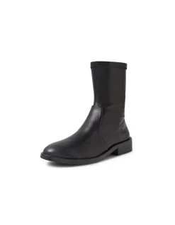 Turelia Black Stretch Ankle Boots
