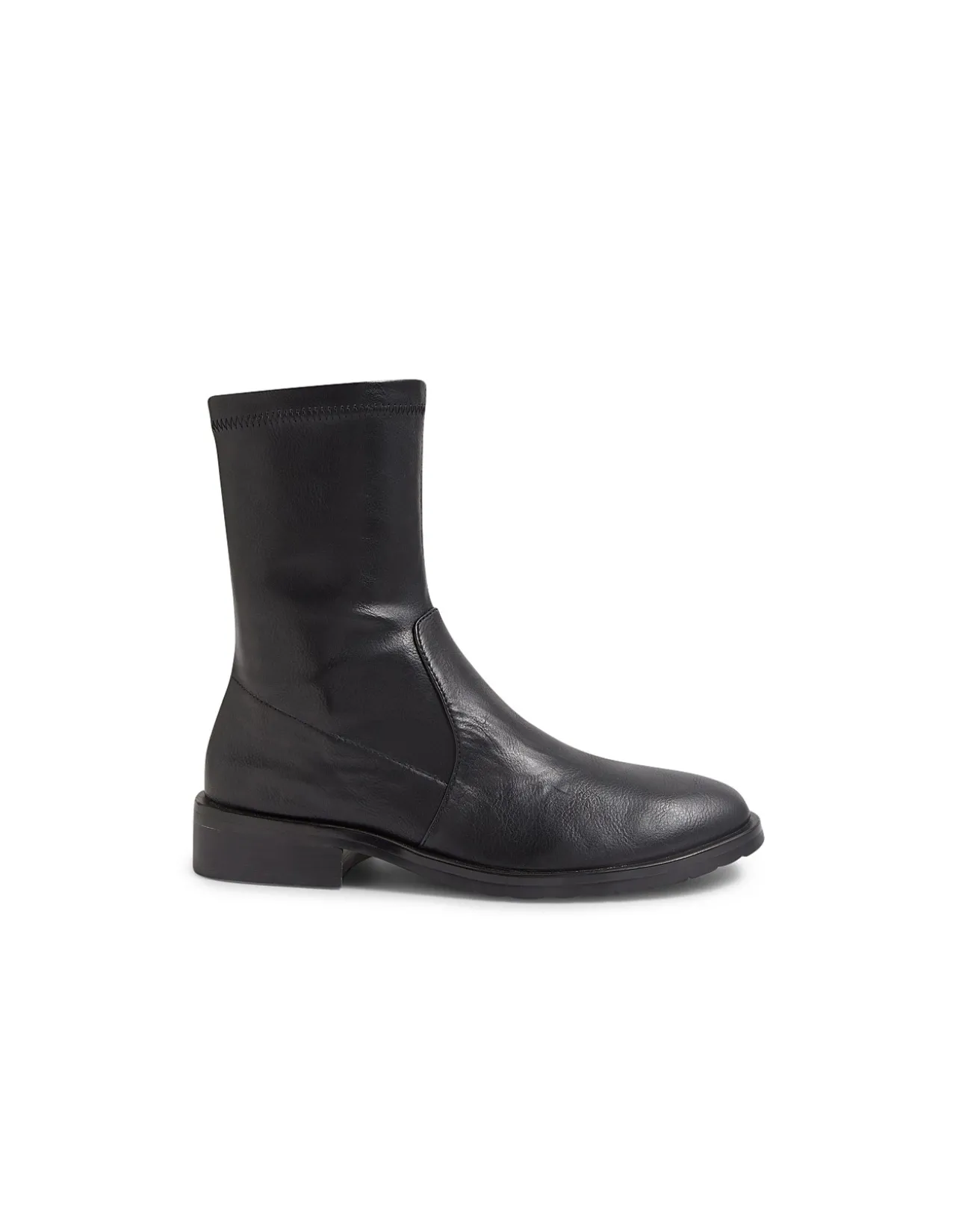 Turelia Black Stretch Ankle Boots