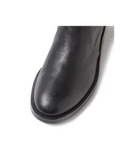 Turelia Black Stretch Ankle Boots