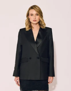 TUXEDO JACKET IN BLACK
