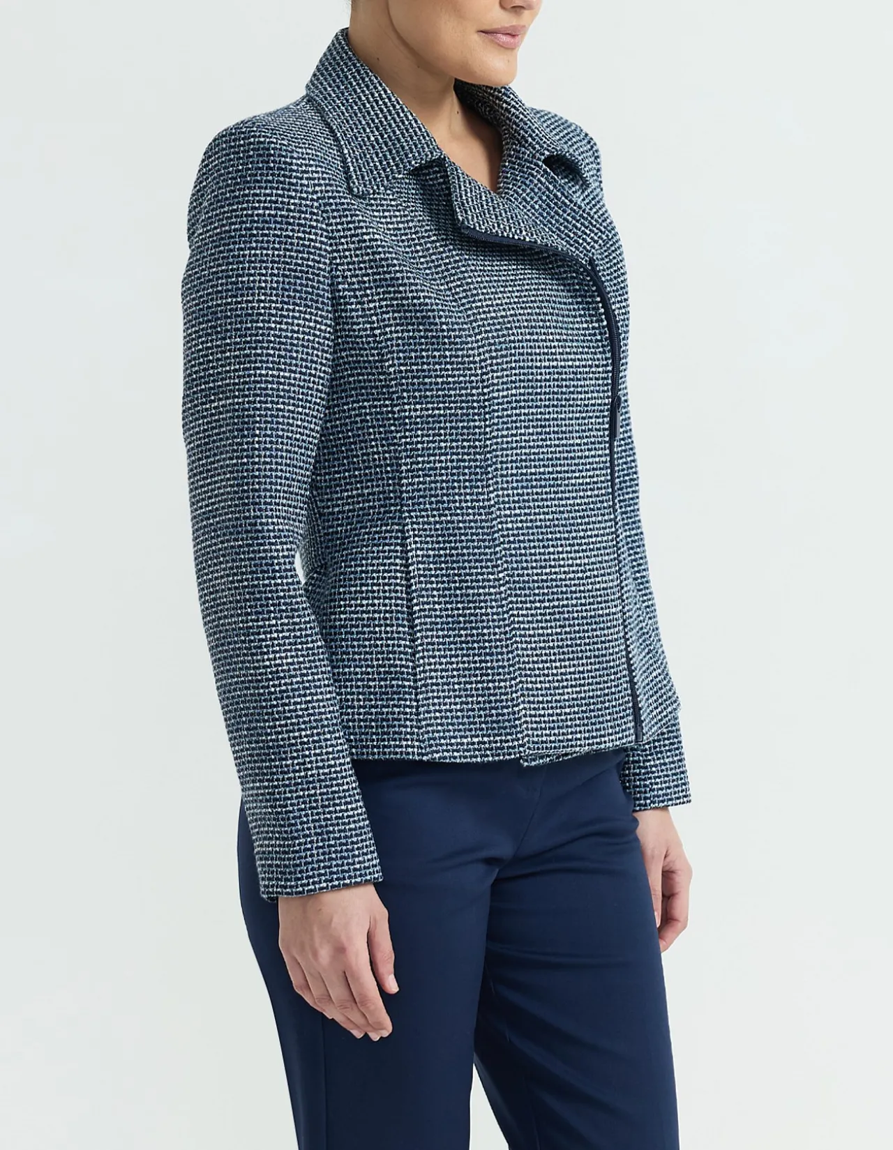 TWEED BIKER JACKET