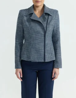 TWEED BIKER JACKET