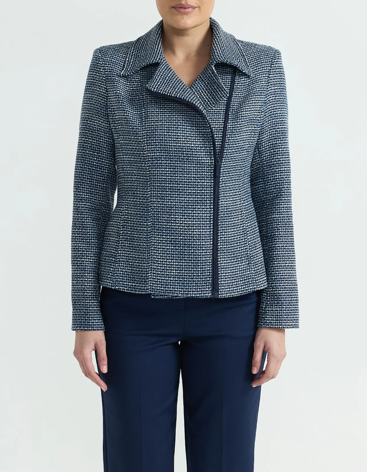 TWEED BIKER JACKET