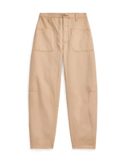 TWILL CURVED TAPERED PANT