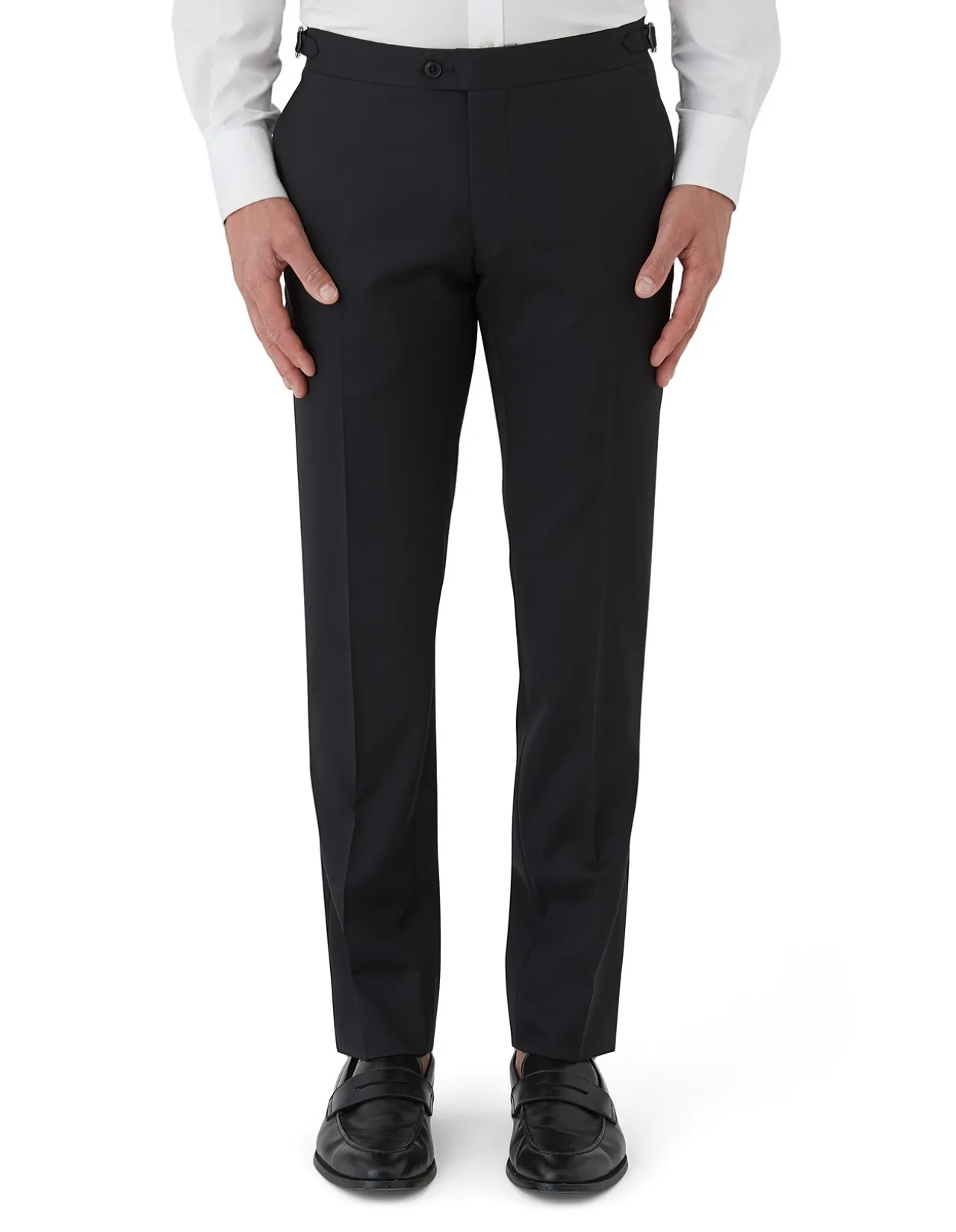 TWILL WEAVE TROUSER WITH SIDE ADJUST