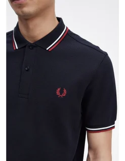 TWIN TIPPED FRED PERRY SHIRT