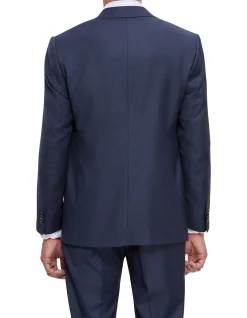 TWO BUTTION OVERCHECKED TWILL WOOL SUIT SET