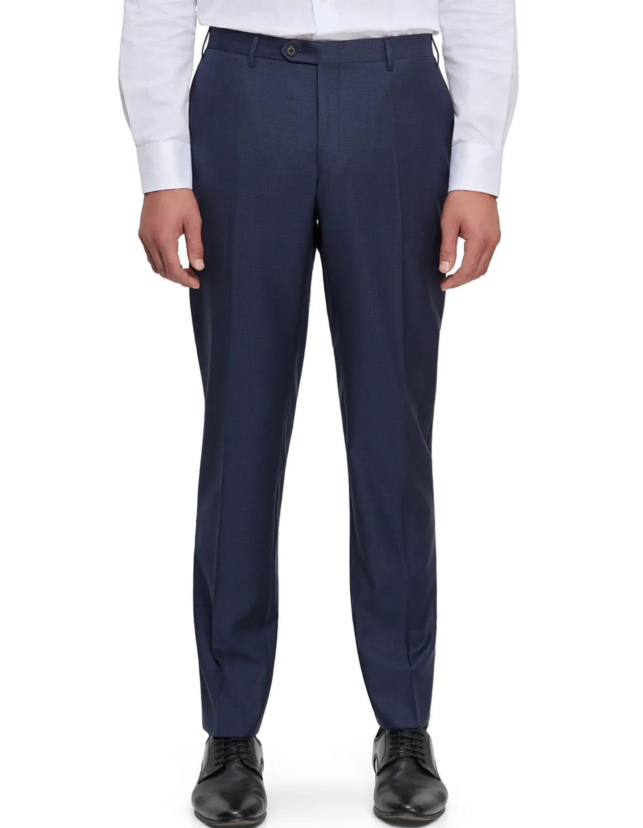 TWO BUTTION OVERCHECKED TWILL WOOL SUIT SET
