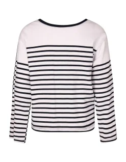TWO WAY STRIPE SWEATER