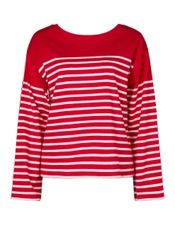 TWO WAY STRIPE SWEATER