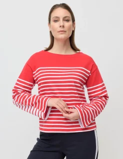 TWO WAY STRIPE SWEATER