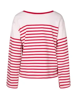 TWO WAY STRIPE SWEATER