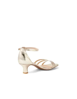 Udaya Gold Foil Strappy Heel Sandals