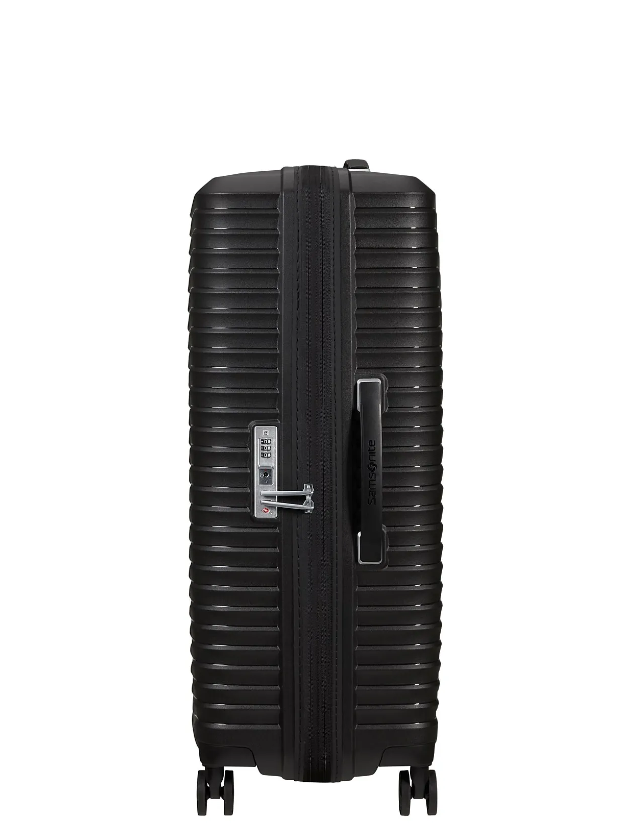 Upscape 75cm Expandable Large Suitcase Black