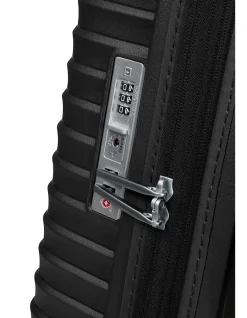 Upscape 75cm Expandable Large Suitcase Black