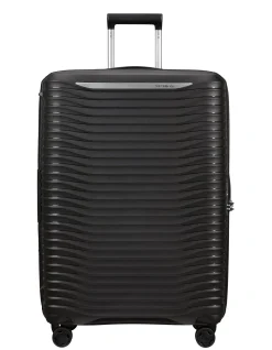 Upscape 75cm Expandable Large Suitcase Black