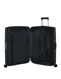 Upscape 75cm Expandable Large Suitcase Black
