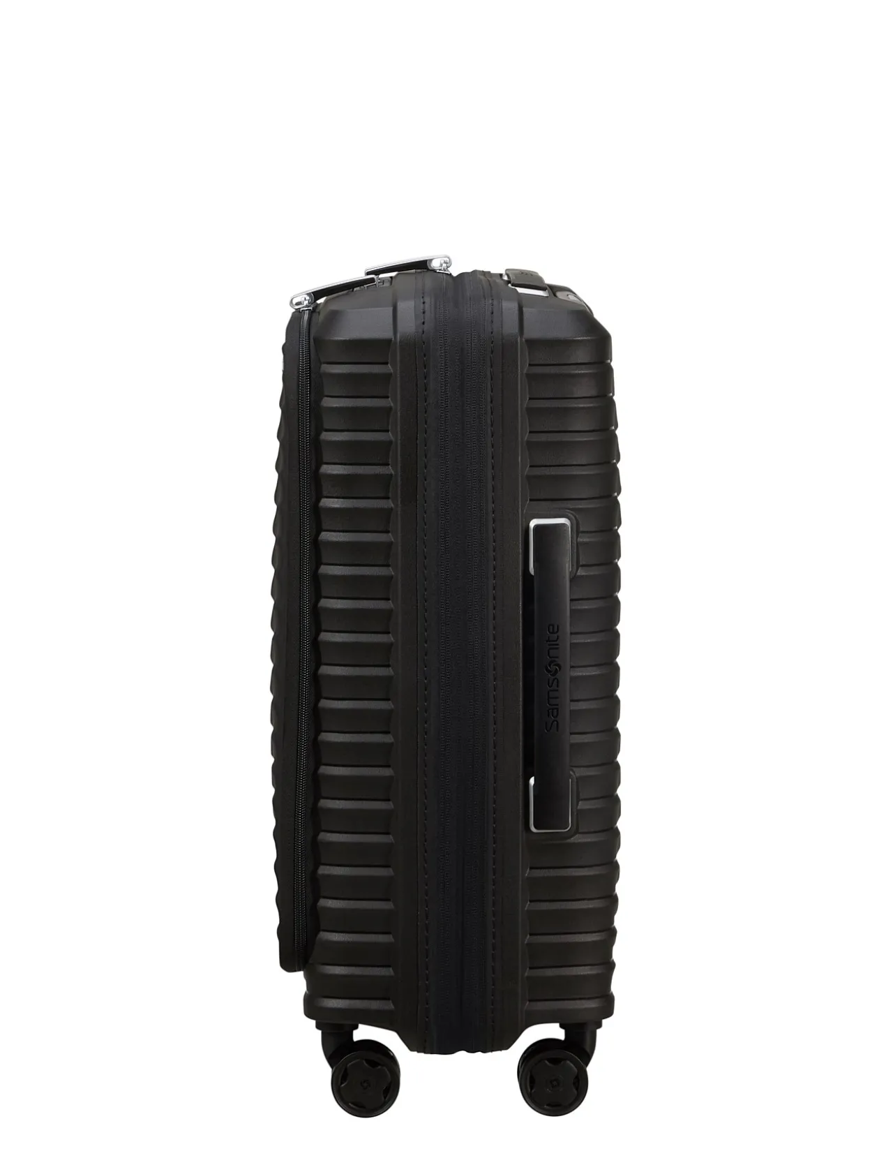 Upscape 55cm Easy Access Small Carry-On Suitcase Black