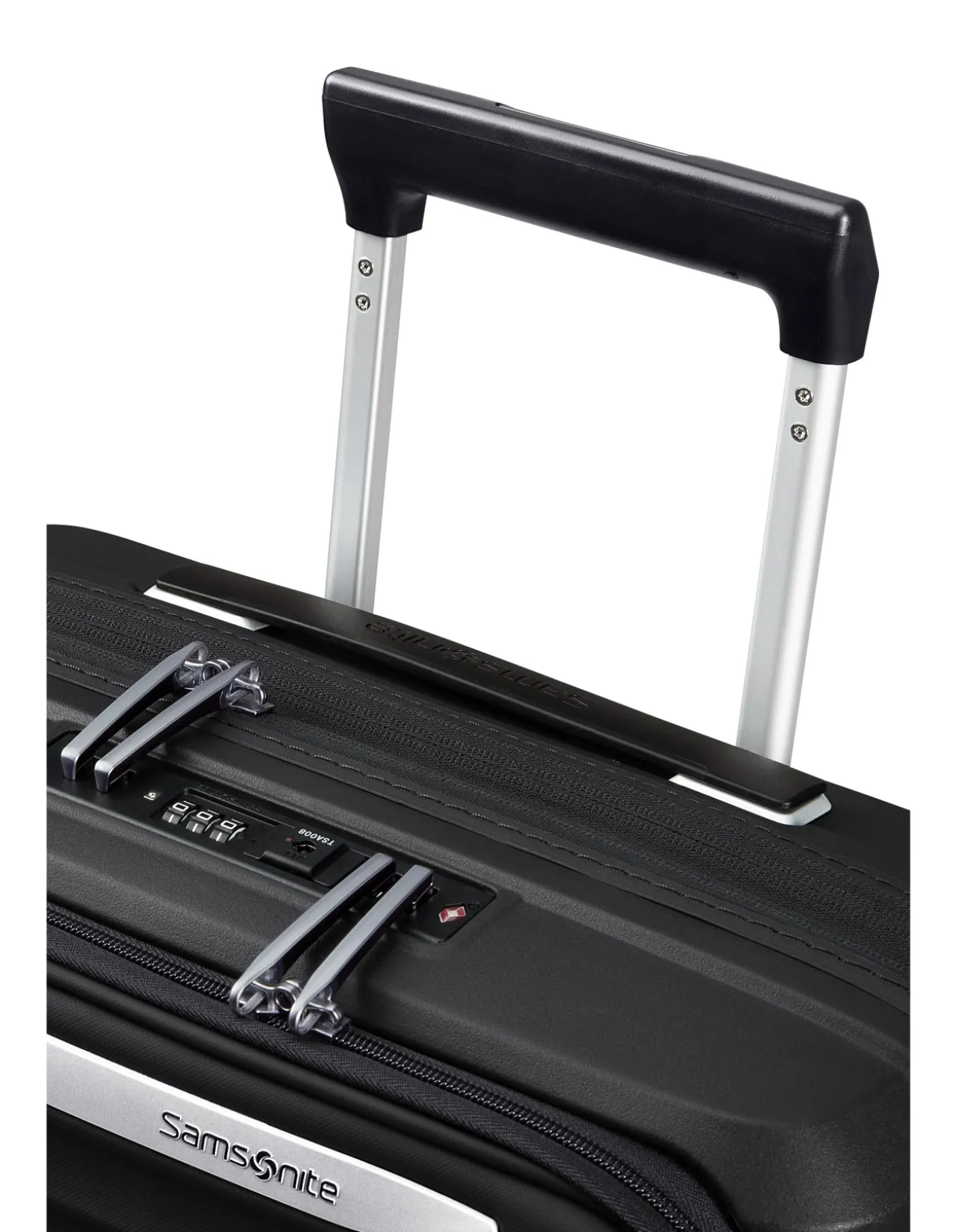 Upscape 55cm Easy Access Small Carry-On Suitcase Black