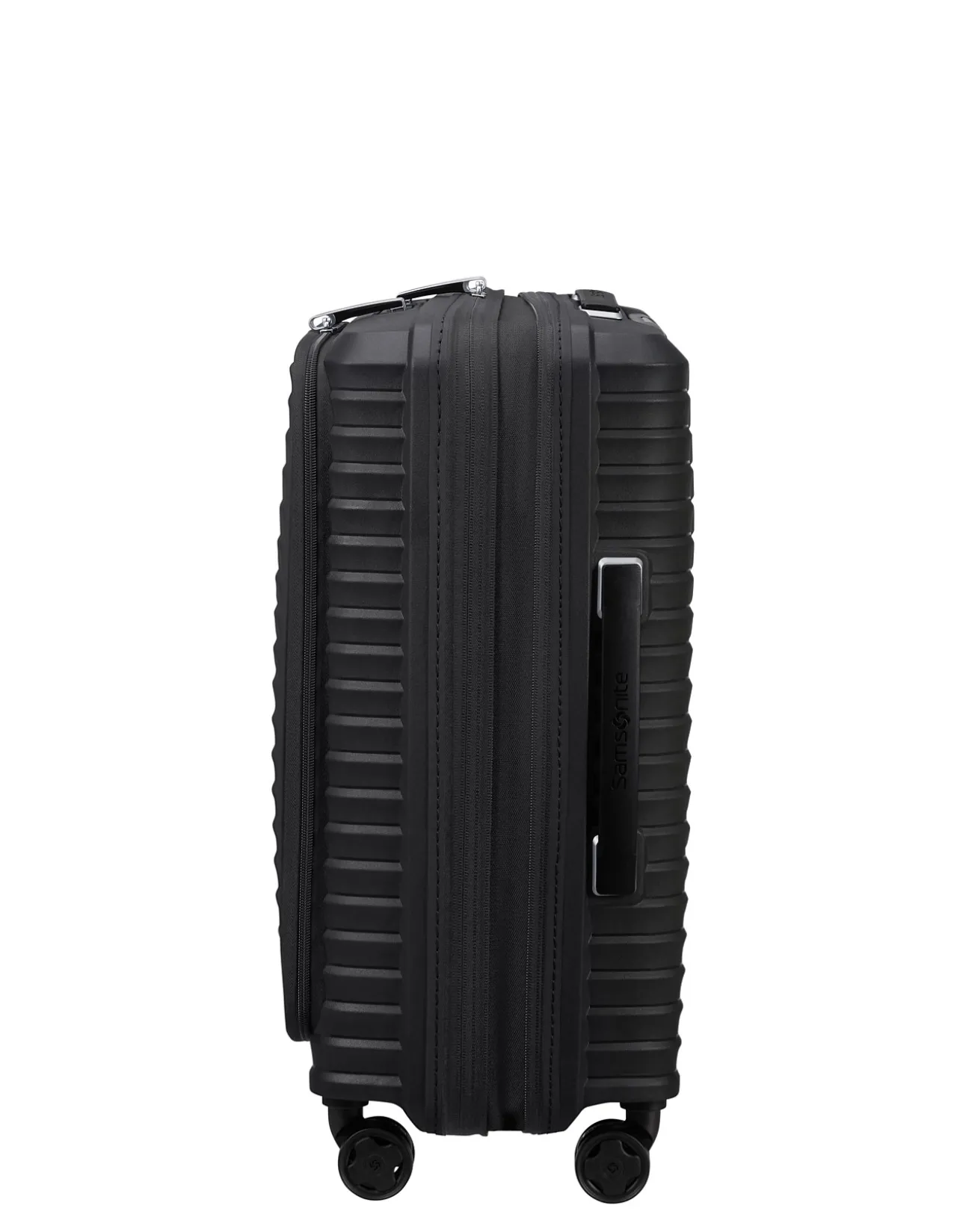 Upscape 55cm Easy Access Small Carry-On Suitcase Black