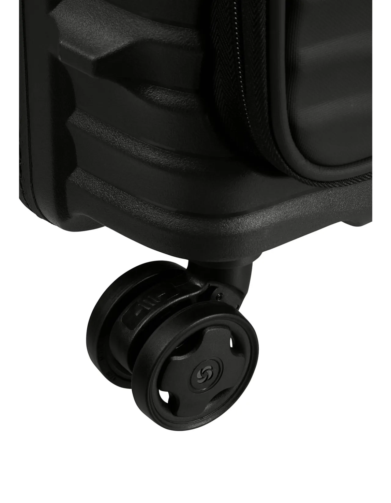 Upscape 55cm Easy Access Small Carry-On Suitcase Black