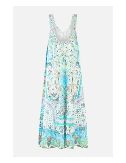 V NECK POCKET DRESS WITH LOW BACK