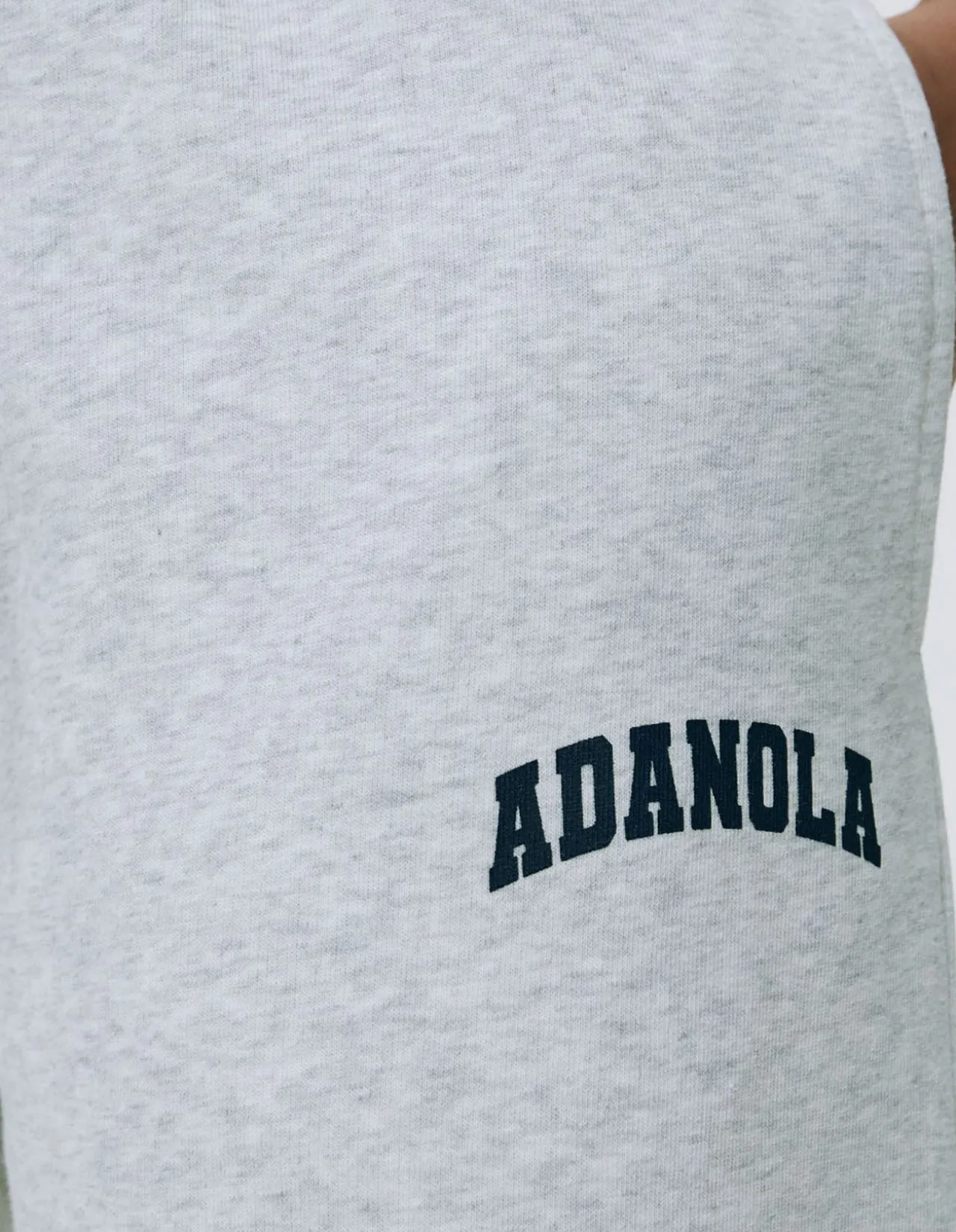 Varsity Raw Hem Straight Leg Sweatpants