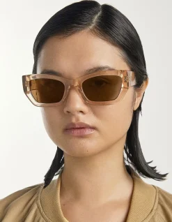 VCE CHAMPAGNE SUNGLASSES BROWN LENS