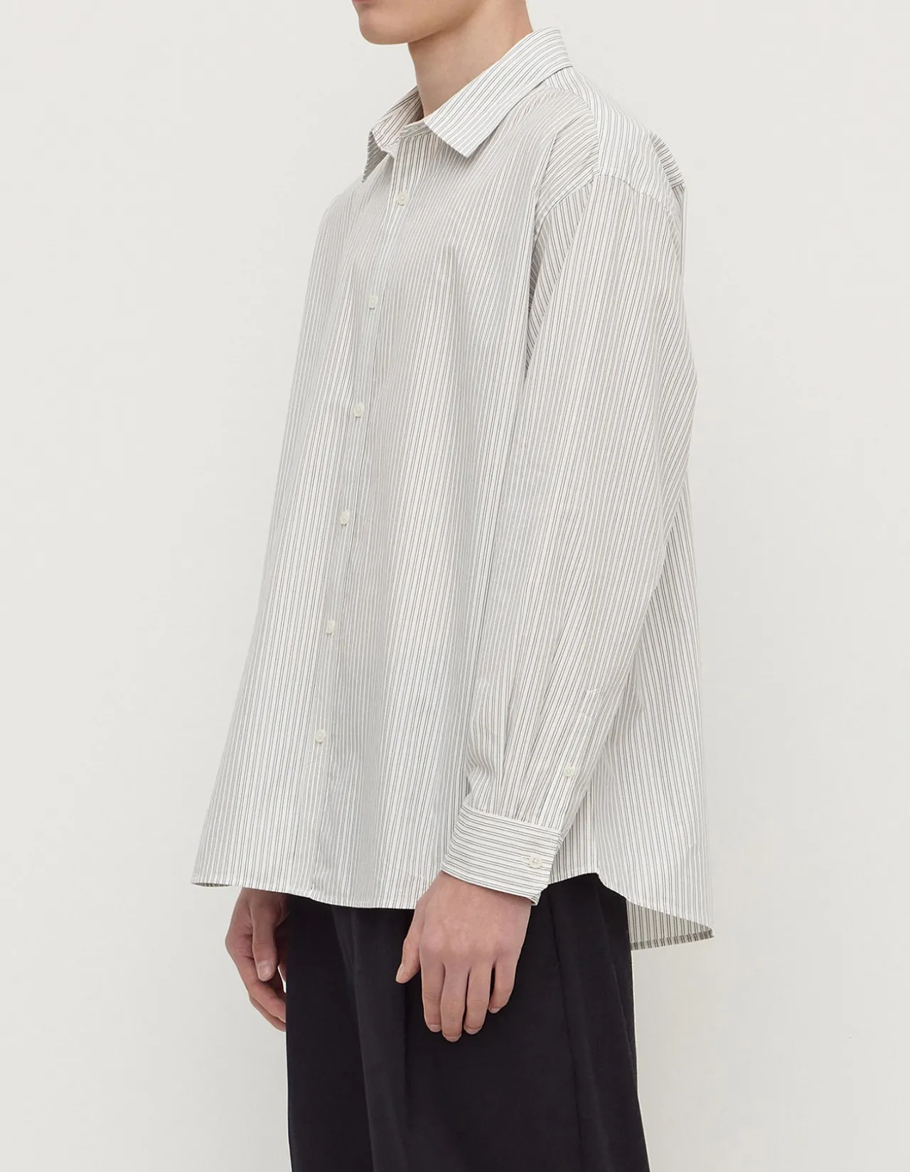 Veda Stripe Long Sleeve Shirt Blue/White Stripe