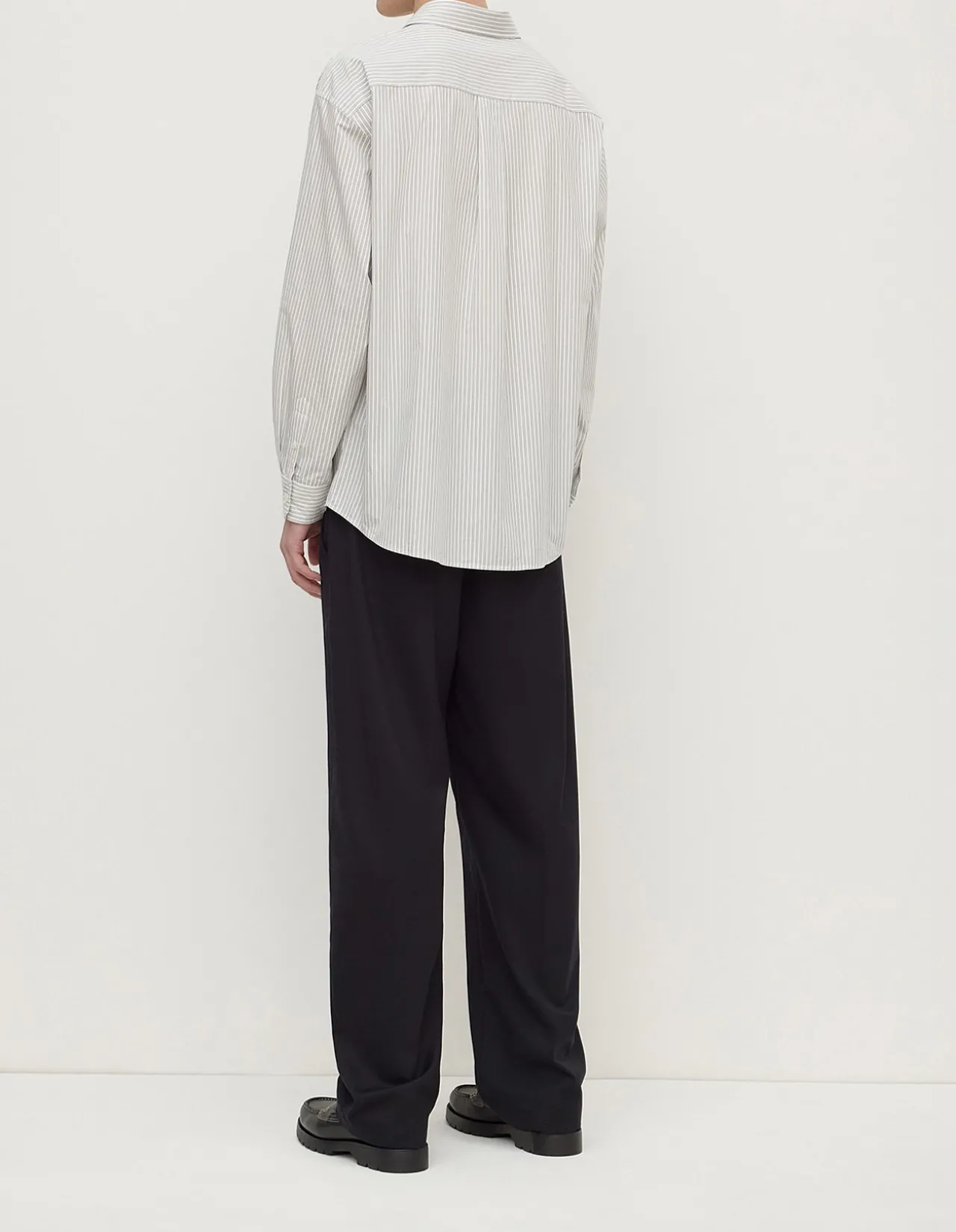 Veda Stripe Long Sleeve Shirt Blue/White Stripe