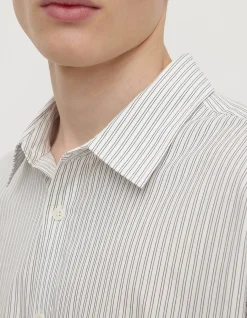 Veda Stripe Long Sleeve Shirt Blue/White Stripe