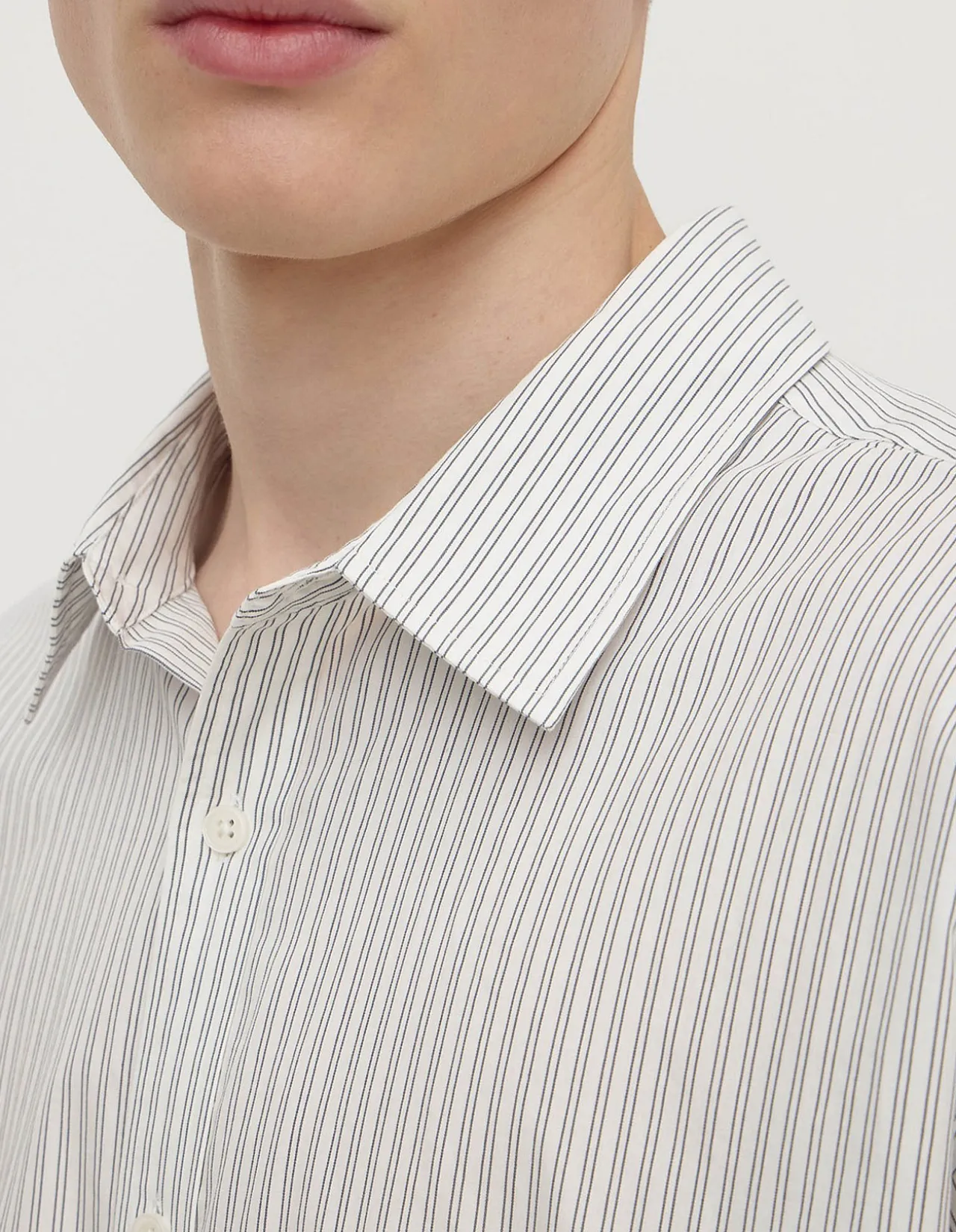 Veda Stripe Long Sleeve Shirt Blue/White Stripe