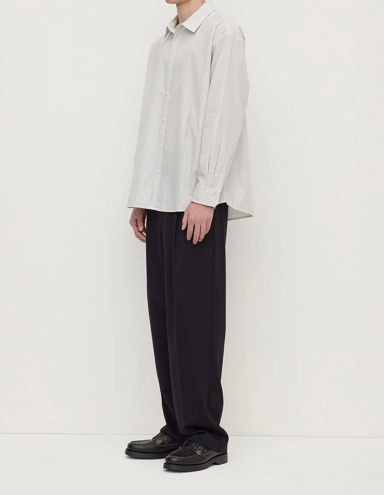 Veda Stripe Long Sleeve Shirt Blue/White Stripe