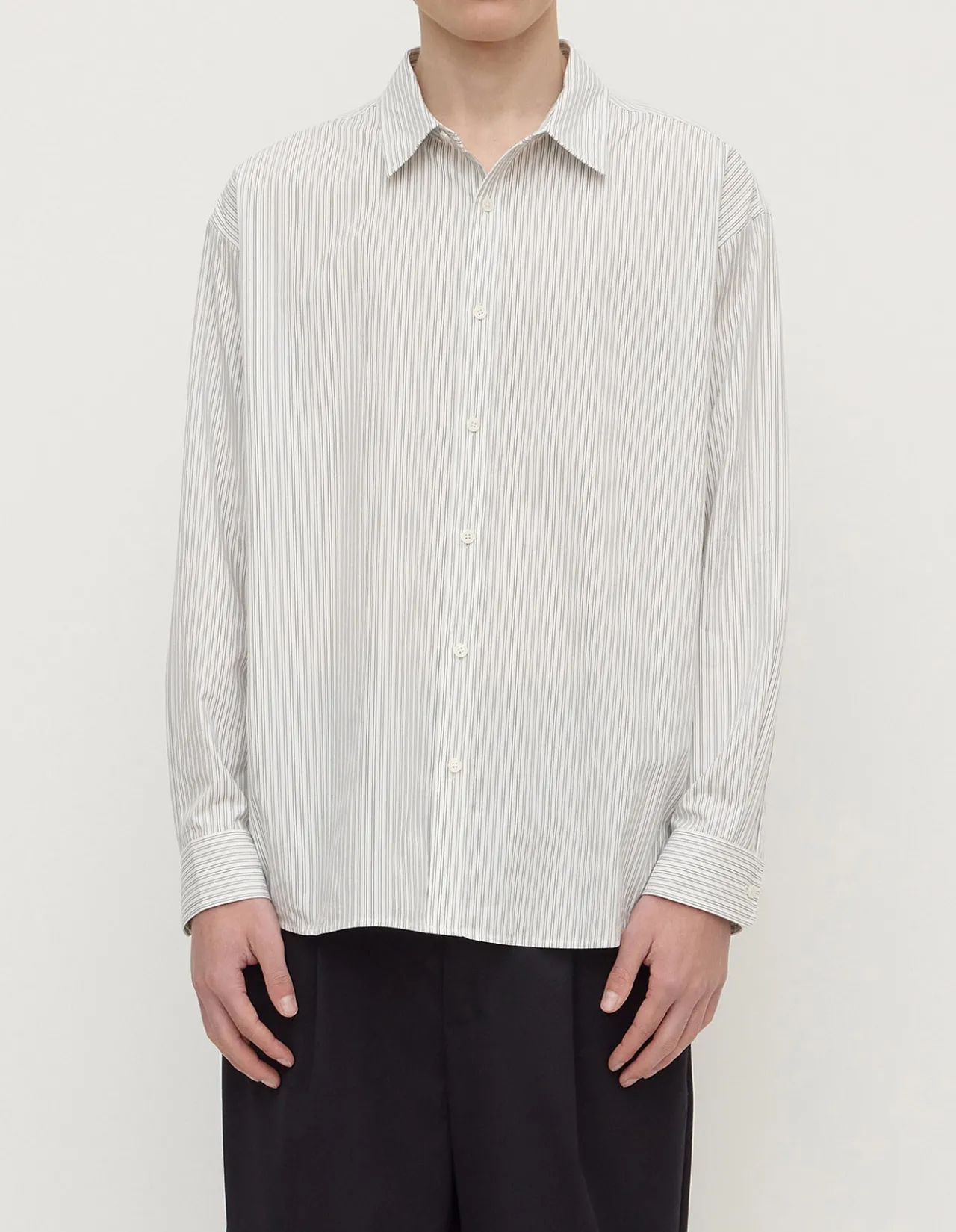 Veda Stripe Long Sleeve Shirt Blue/White Stripe