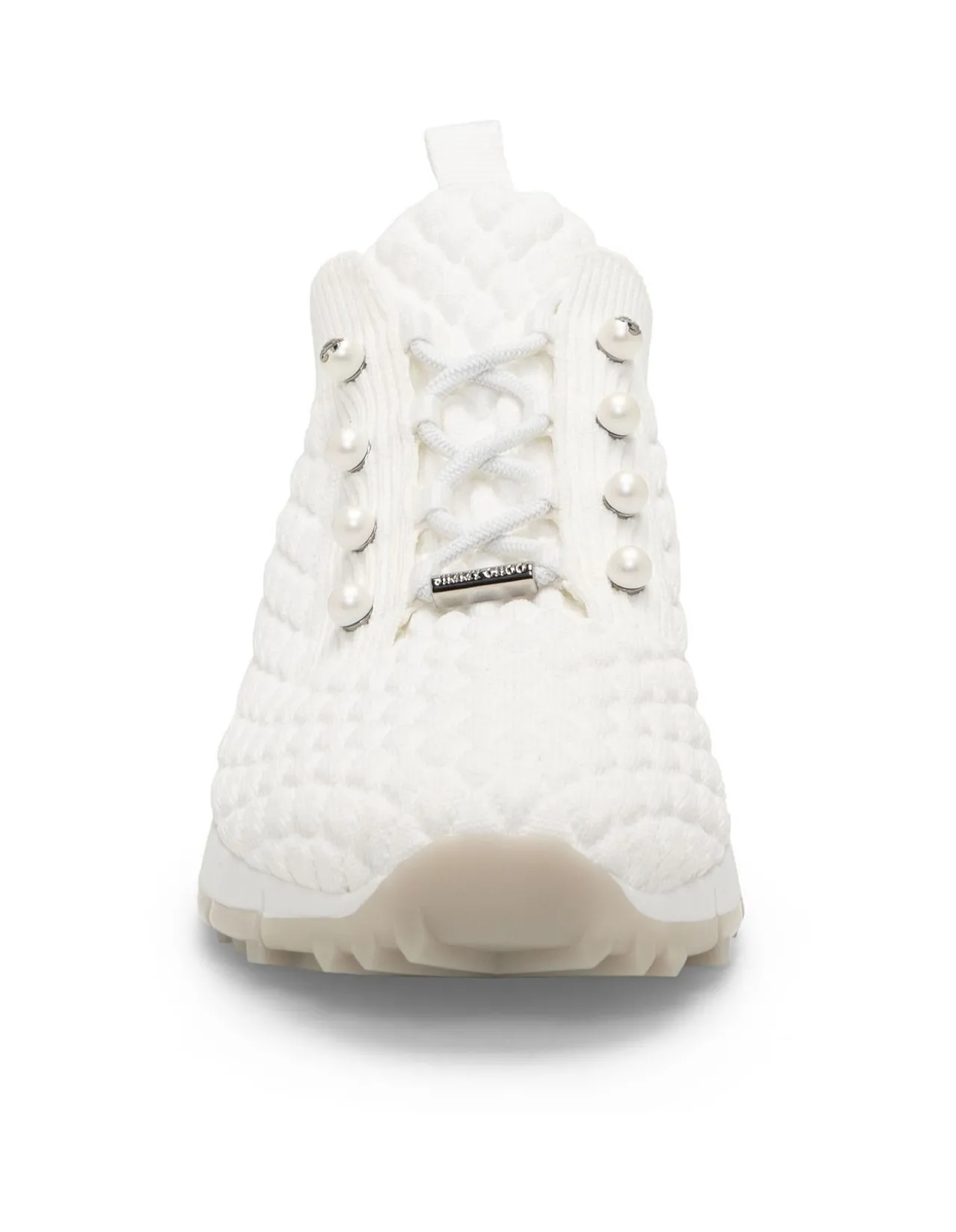 Veles Knit Sneaker with Faux Pearls