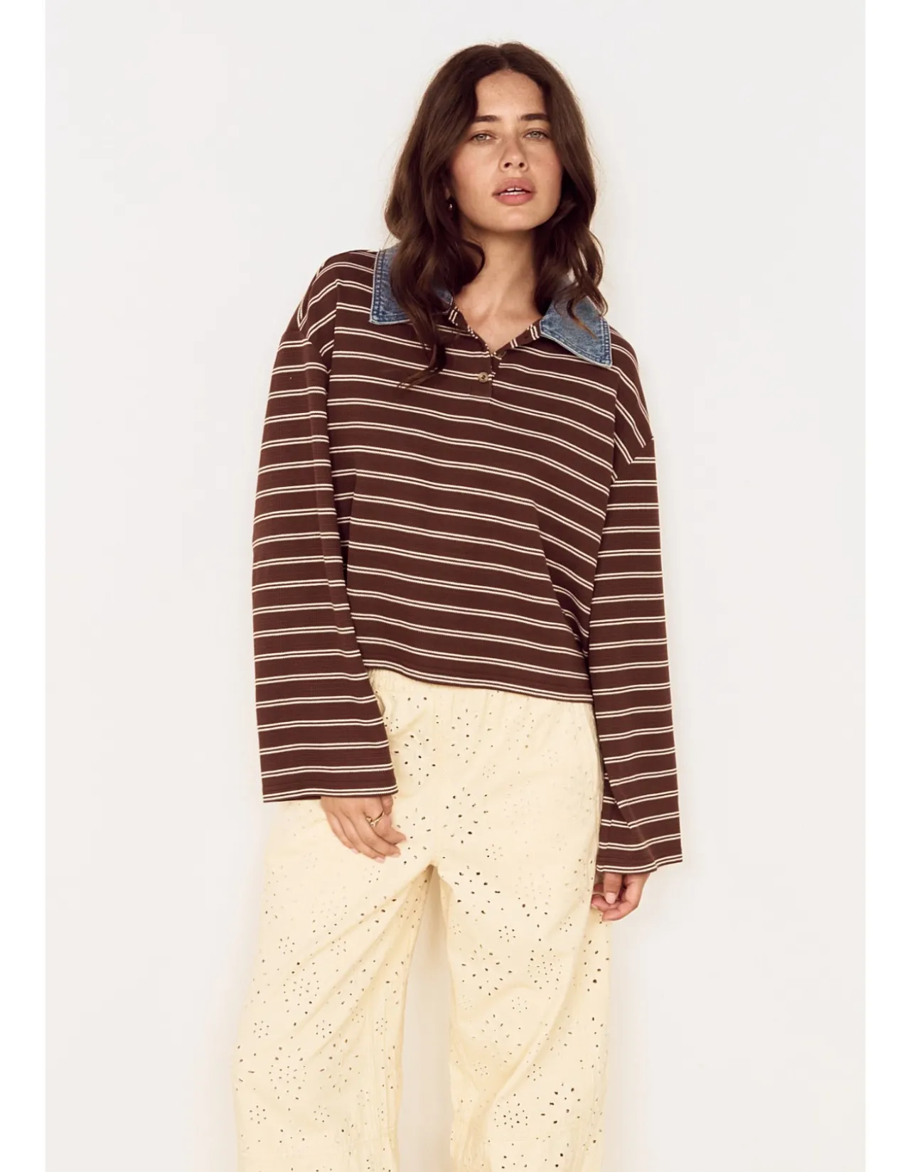 Vesper Long Sleeve Polo Top