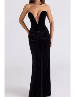 VIENNE PLUNGE MAXI GOWN